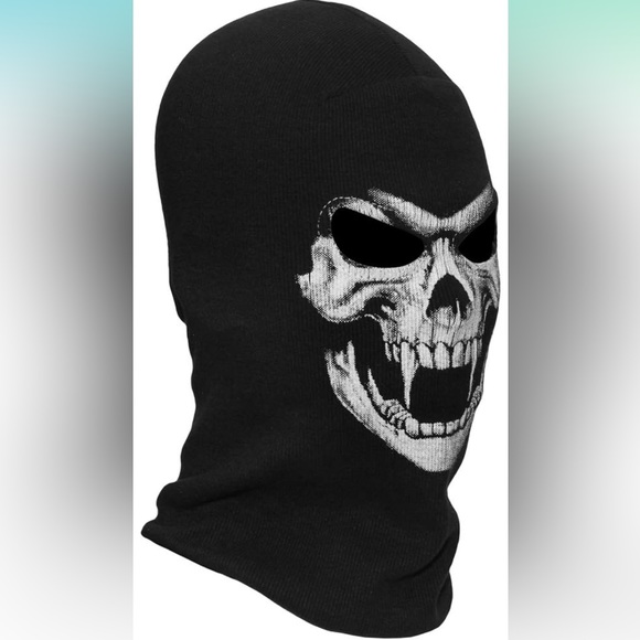 Skeleton Skull Ghost full face mask for Halloween - Picture 1 of 11
